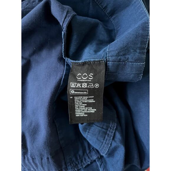 COS | Navy Drawstring Shorts Romper | US Sz 2 - Picture 13 of 13